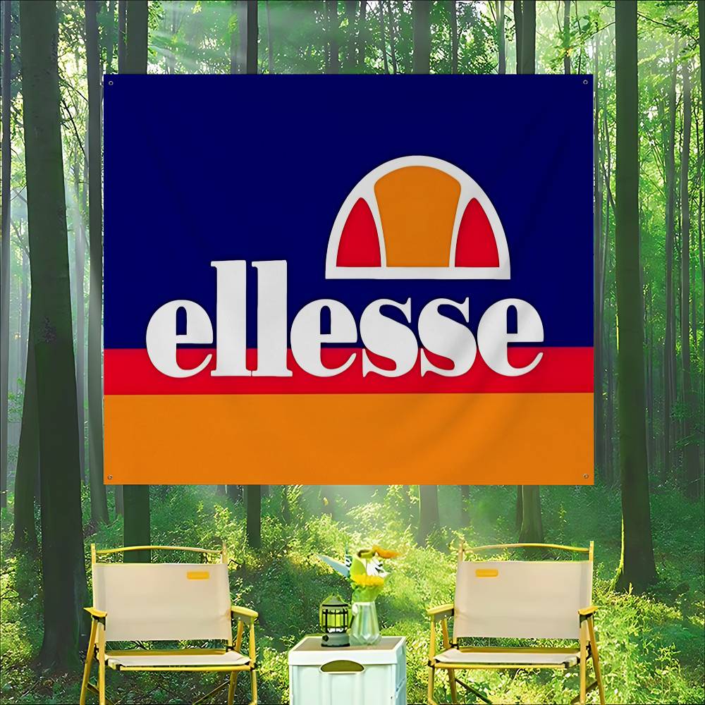 Commercial Printing Companies - Флаг компании E-Ellesse с улучшенной печатью